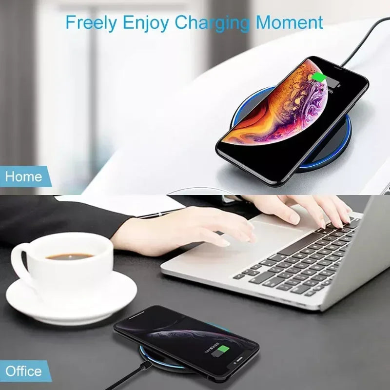 50W Wireless Charges Phone Charger Fast Charging For iPhone 14 Pro Max 12 13 mini 8 Xiaomi Samsung Huawei Wireless Charging Pad