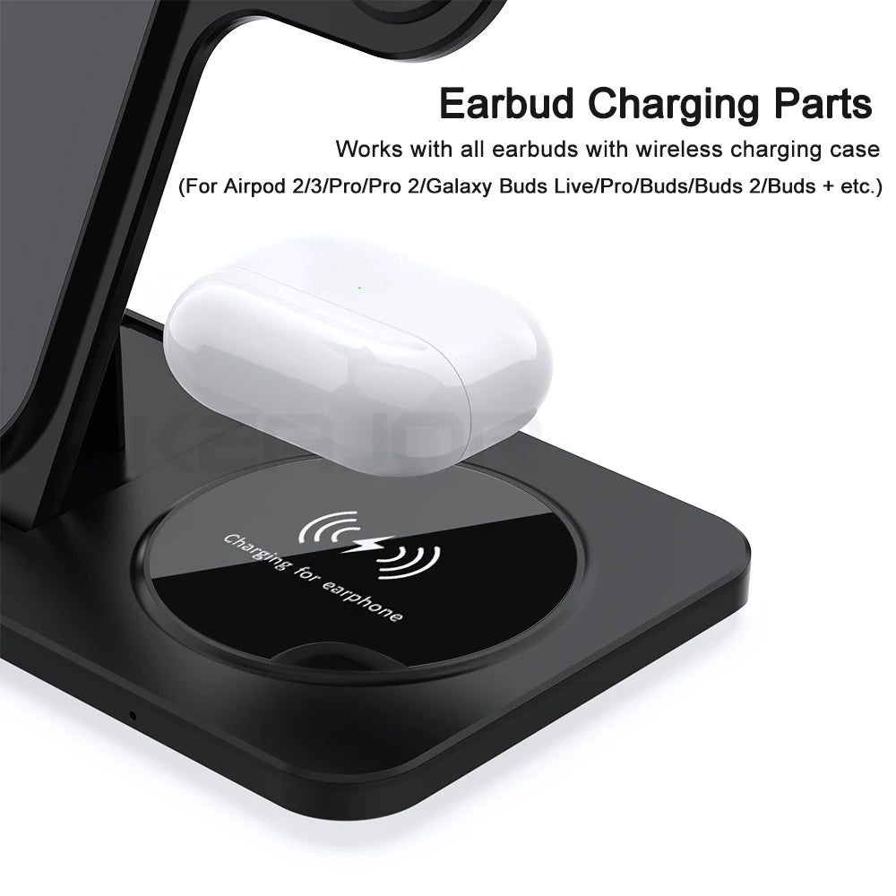 3 in 1 Wireless Charger for Iphone 16 15 14 13 12 Pro Max Apple Watch and Airpods Wireless Charger for Apple Fast Charge Type C