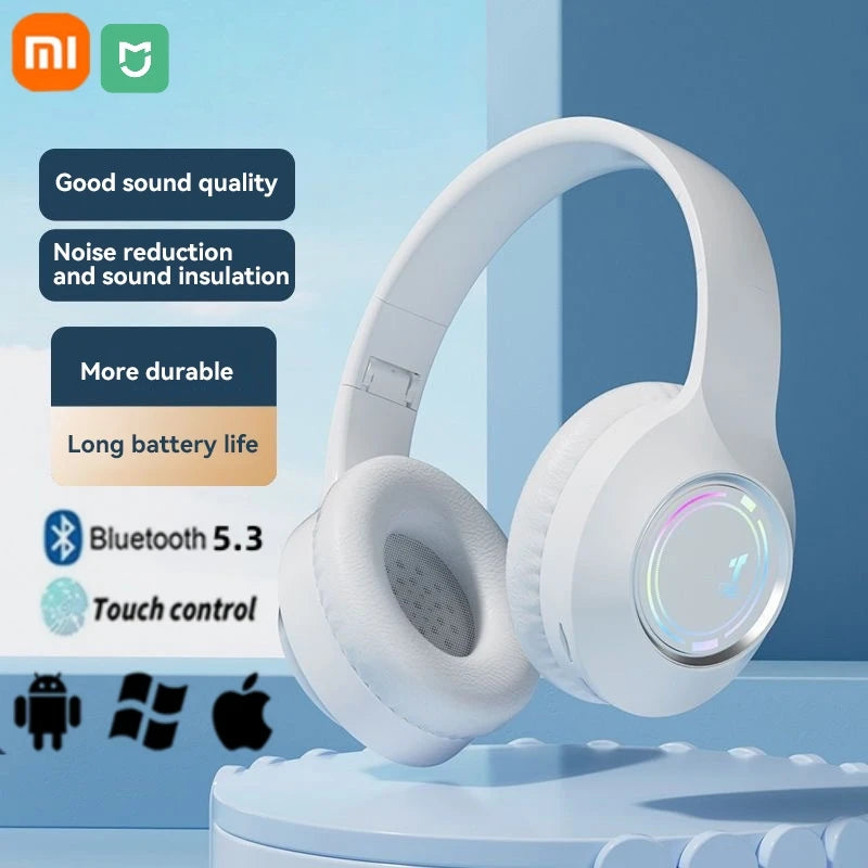 Xiaomi MIJIA Wireless Bluetooth Headphone Over The Ear High Fidelity Bass Stereo With Microphone Music Gaming Foldable Headsets