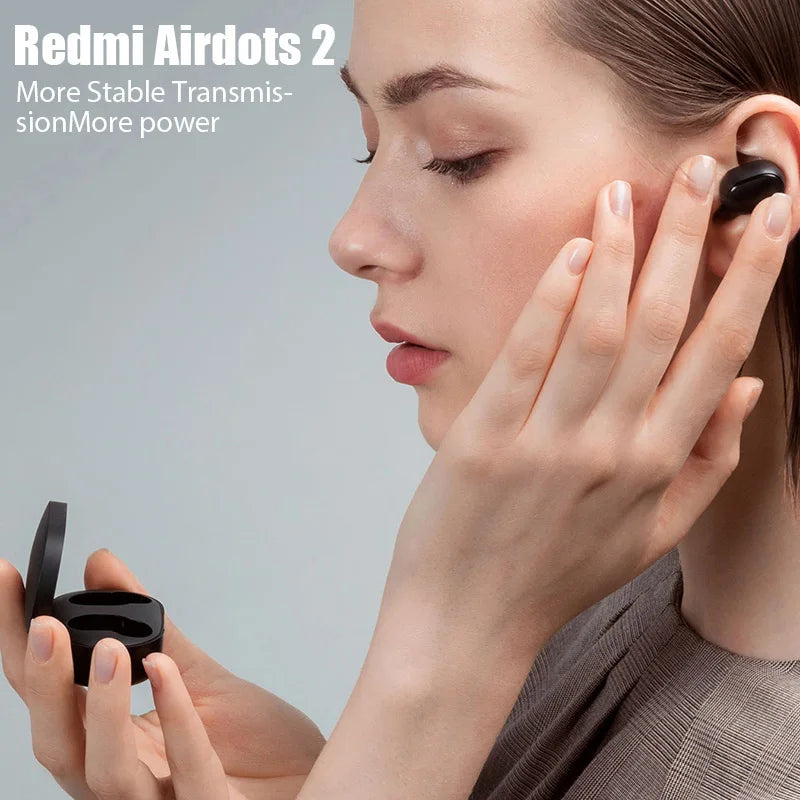 New Original Xiaomi Redmi AirDots 2 Fone Wireless Earphone Bluetooth Headphones Mi Ture Wireless Headphones In-Ear Earbuds