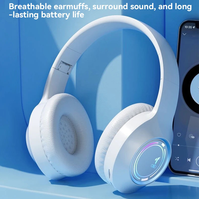 Xiaomi MIJIA Wireless Bluetooth Headphone Over The Ear High Fidelity Bass Stereo With Microphone Music Gaming Foldable Headsets