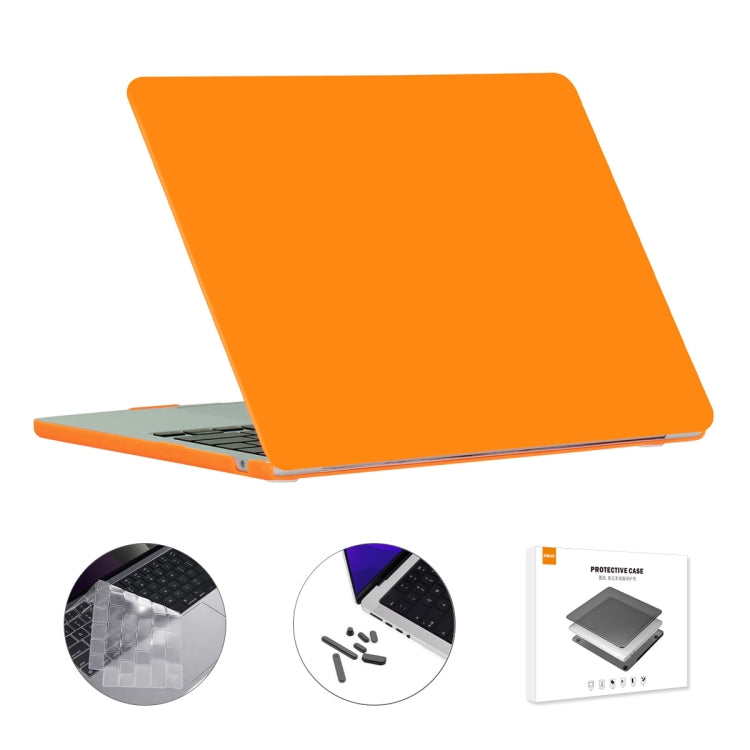 For MacBook Air 13.6 2022/2024 A2681 M2 / A3113 M3 EU Version ENKAY 3 in 1 Matte Laptop Case with TPU Keyboard Film / Anti-dust Plugs