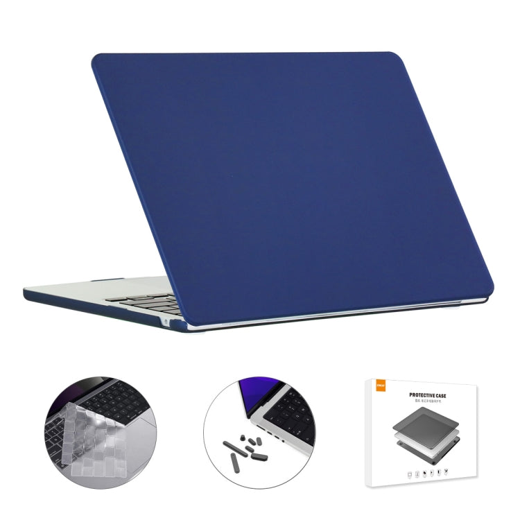 For MacBook Air 13.6 2022/2024 A2681 M2 / A3113 M3 EU Version ENKAY 3 in 1 Matte Laptop Case with TPU Keyboard Film / Anti-dust Plugs