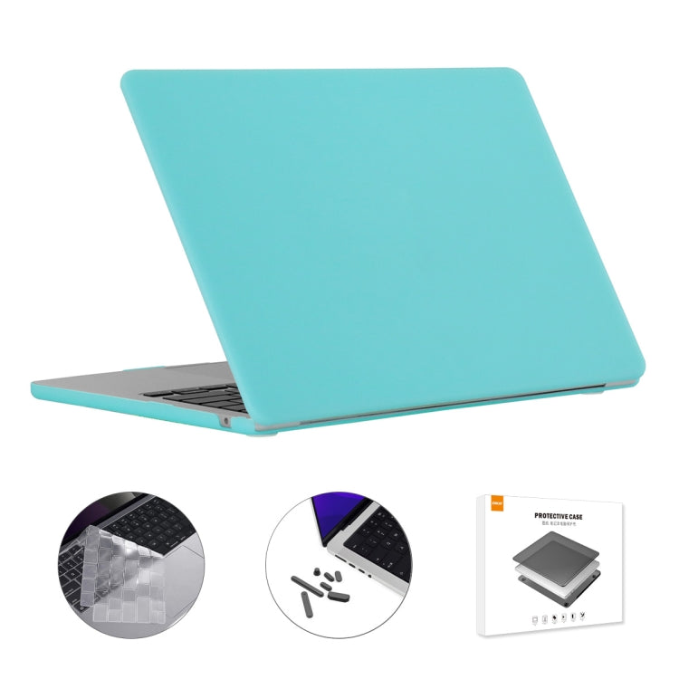 For MacBook Air 13.6 2022/2024 A2681 M2 / A3113 M3 EU Version ENKAY 3 in 1 Matte Laptop Case with TPU Keyboard Film / Anti-dust Plugs