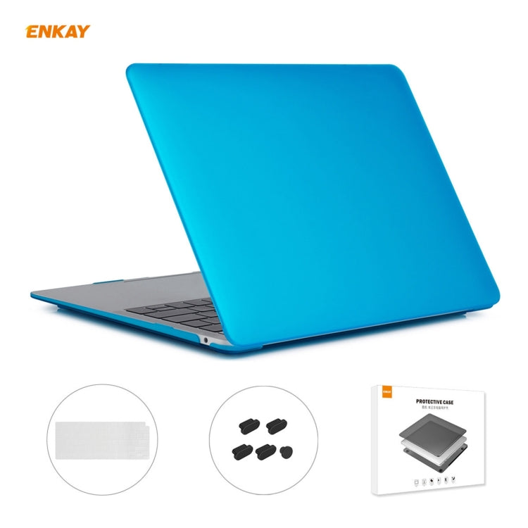 ENKAY 3 in 1 Matte Laptop Protective Case + US Version TPU Keyboard Film + Anti-dust Plugs Set for MacBook Air 13.3 inch A2179 & A2337 (2020), For MacBook Air 13.3 inch A2179 (2020)