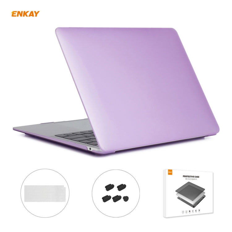 ENKAY 3 in 1 Matte Laptop Protective Case + US Version TPU Keyboard Film + Anti-dust Plugs Set for MacBook Air 13.3 inch A2179 & A2337 (2020), For MacBook Air 13.3 inch A2179 (2020)