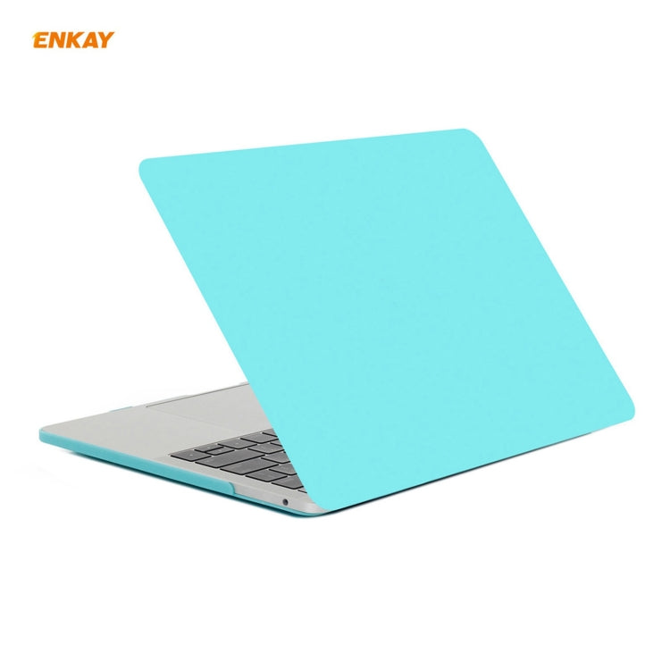 ENKAY 3 in 1 Matte Laptop Protective Case + EU Version TPU Keyboard Film + Anti-dust Plugs Set for MacBook Pro 13.3 inch A2251 & A2289 & A2338 (with Touch Bar), For MacBook Pro 13.3 inch A2251 (with Touch Bar)