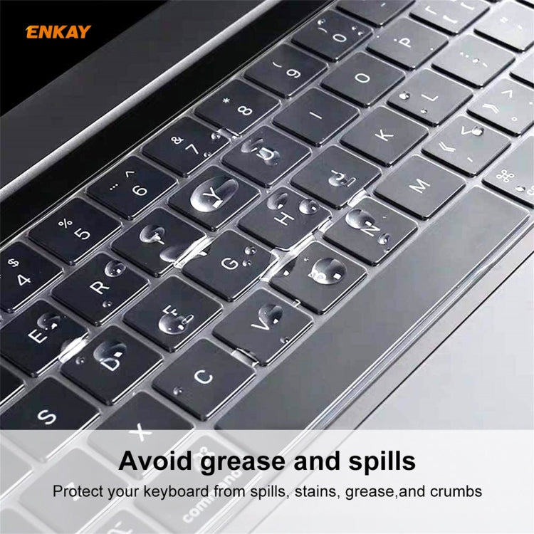 ENKAY Soft TPU Keyboard Protector Film for MacBook Pro 16 inch A2141 / Pro 13.3 inch A2289 & A2251 & A2338 (2020), EU Version