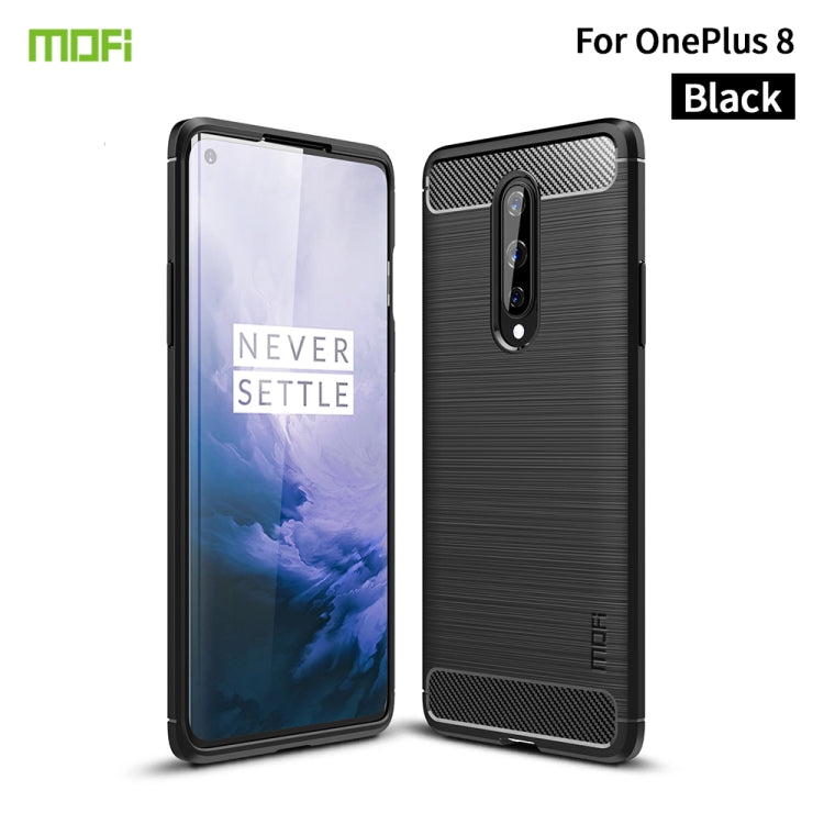 MOFI Gentleness Series Brushed Texture Carbon Fiber Soft TPU Case, For Huawei P50 Pro, For Xiaomi Mi 11 Ultra, For OnePlus 8