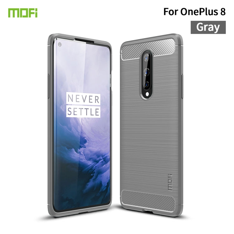 MOFI Gentleness Series Brushed Texture Carbon Fiber Soft TPU Case, For Huawei P50 Pro, For Xiaomi Mi 11 Ultra, For OnePlus 8