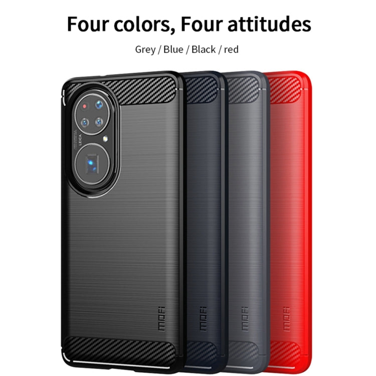 MOFI Gentleness Series Brushed Texture Carbon Fiber Soft TPU Case, For Huawei P50, For Huawei P Smart 2021 / Y7A, For Samsung Galaxy S21 FE, For Samsung Galaxy A82 / Quantum2, For Samsung Galaxy A22 5G, For Nokia 1.4, For Motorola G60 / G40 Fusion