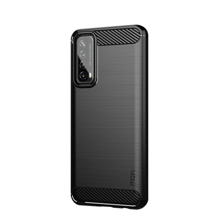 MOFI Gentleness Series Brushed Texture Carbon Fiber Soft TPU Case, For Huawei P50, For Huawei P Smart 2021 / Y7A, For Samsung Galaxy S21 FE, For Samsung Galaxy A82 / Quantum2, For Samsung Galaxy A22 5G, For Nokia 1.4, For Motorola G60 / G40 Fusion