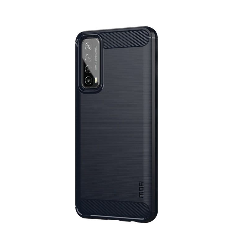 MOFI Gentleness Series Brushed Texture Carbon Fiber Soft TPU Case, For Huawei P50, For Huawei P Smart 2021 / Y7A, For Samsung Galaxy S21 FE, For Samsung Galaxy A82 / Quantum2, For Samsung Galaxy A22 5G, For Nokia 1.4, For Motorola G60 / G40 Fusion