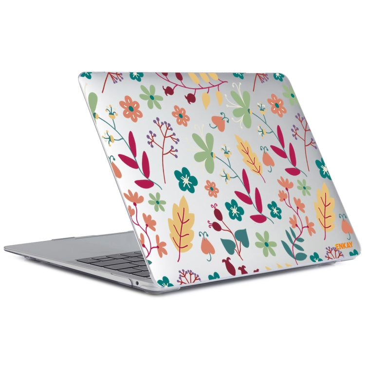 ENKAY Flower Series Pattern Laotop Protective Crystal Case For MacBook Pro 13.3 inch A1706 / A1708 / A1989 / A2159