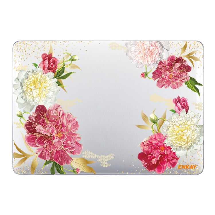 ENKAY Flower Series Pattern Laotop Protective Crystal Case For MacBook Pro 13.3 inch A1706 / A1708 / A1989 / A2159