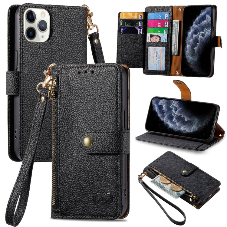 Love Zipper Lanyard Leather Phone Case, Series 2