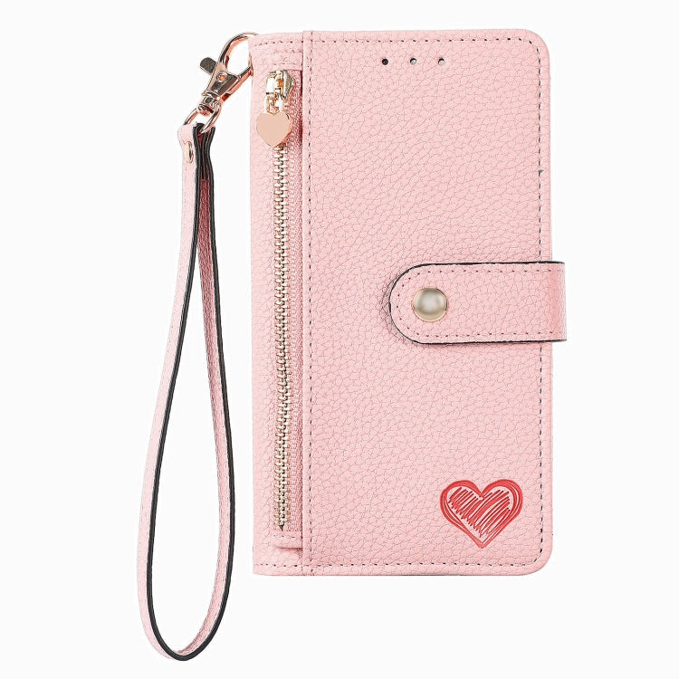 Love Zipper Lanyard Leather Phone Case, Series 2