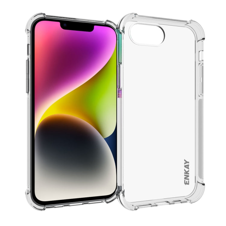 ENKAY Hat-Prince Transparent TPU Shockproof Phone Case, For iPhone 16 Pro Max, For iPhone 16 Pro, For iPhone 16 Plus, For iPhone 16, For iPhone SE 2024, For iPhone 15 Pro Max, For iPhone 15 Pro, For iPhone 15 Plus, For iPhone 15, For MagSafe Battery Pack