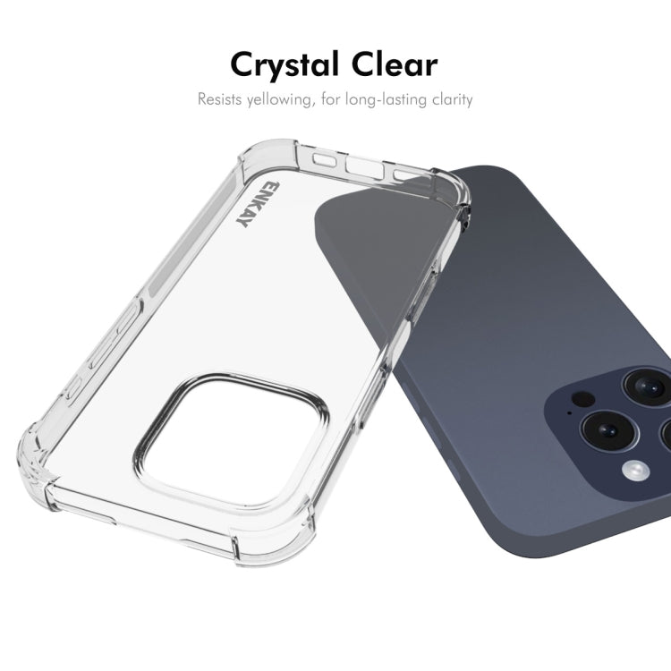 ENKAY Hat-Prince Transparent TPU Shockproof Phone Case, For iPhone 16 Pro Max, For iPhone 16 Pro, For iPhone 16 Plus, For iPhone 16, For iPhone SE 2024, For iPhone 15 Pro Max, For iPhone 15 Pro, For iPhone 15 Plus, For iPhone 15, For MagSafe Battery Pack