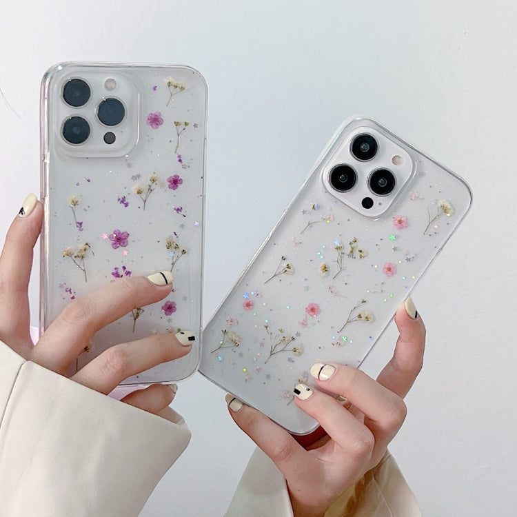 Gypsophila Flowers Pattern TPU Protective Phone Case, Series 2