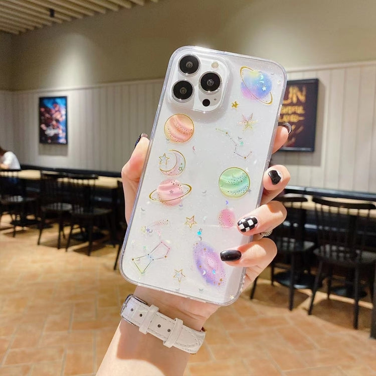 Cosmic Star Glitter Epoxy TPU Phone Case