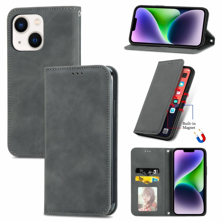 Retro Skin Feel Magnetic Flip Leather Phone Case, Series 1