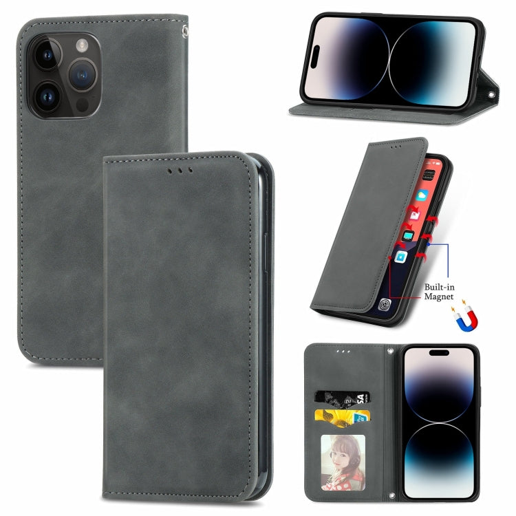 Retro Skin Feel Magnetic Flip Leather Phone Case, Series 1