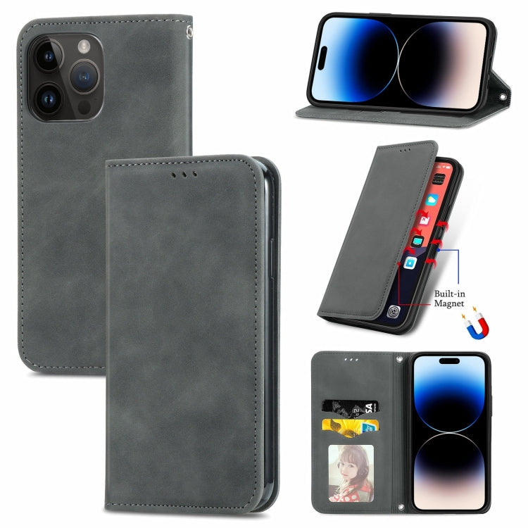 Retro Skin Feel Magnetic Flip Leather Phone Case, Series 2