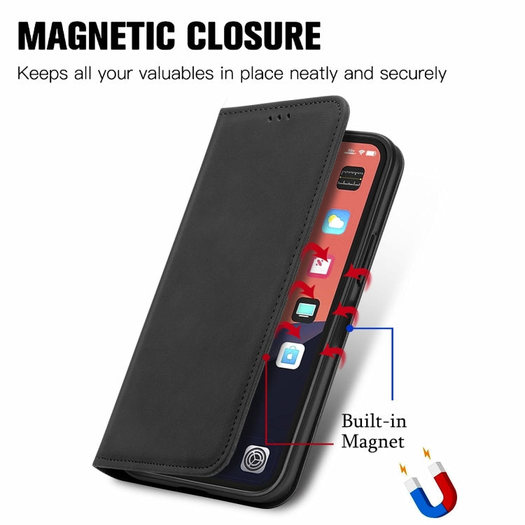 Retro Skin Feel Magnetic Flip Leather Phone Case, Series 3