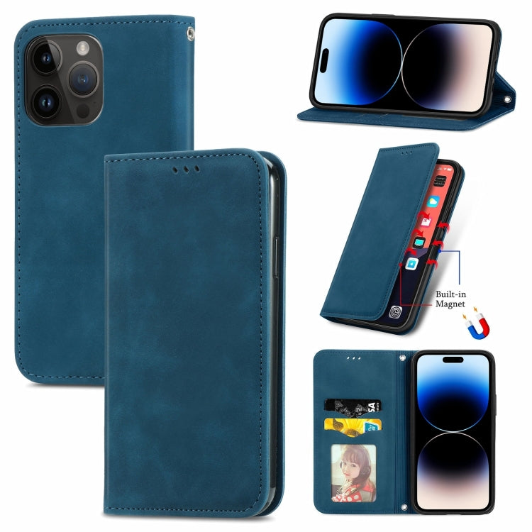 Retro Skin Feel Magnetic Flip Leather Phone Case, Series 3