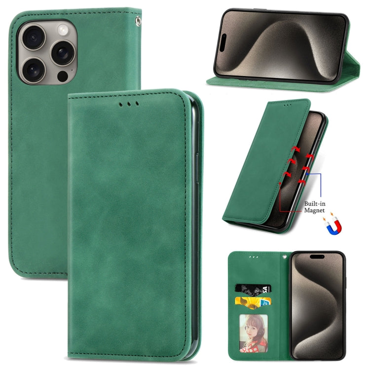 Retro Skin Feel Magnetic Flip Leather Phone Case, Series 3