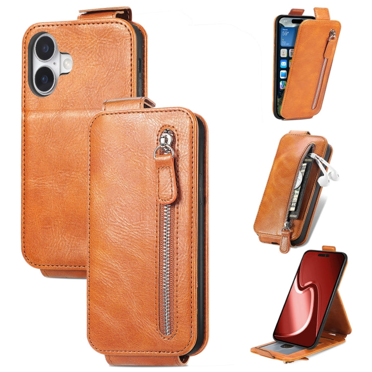 Zipper Wallet Vertical Flip Leather Phone Case