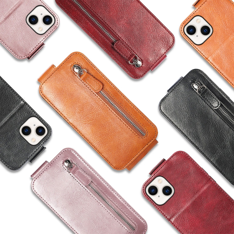 Zipper Wallet Vertical Flip Leather Phone Case