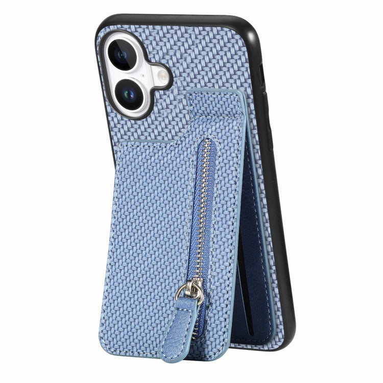 Carbon Fiber Vertical Flip Zipper Phone Case, Series 2