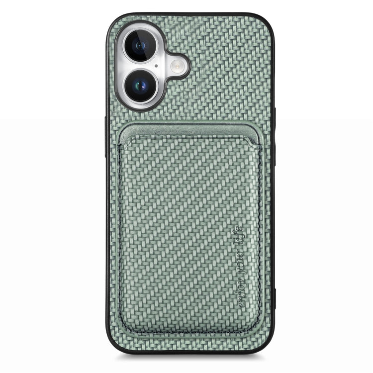 Carbon Fiber Leather Card Magsafe Phone Case, Series 2