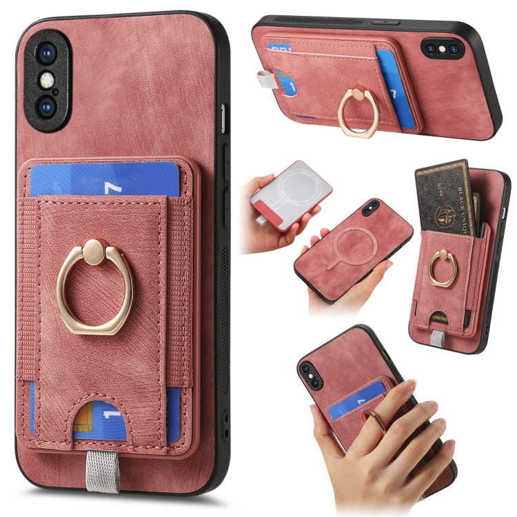 Retro Splitable Magnetic Card Bag Leather Phone Case, Series 2