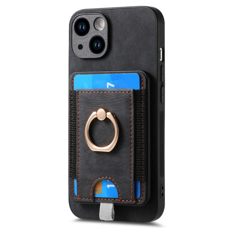 Retro Splitable Magnetic Card Bag Leather Phone Case, Series 4