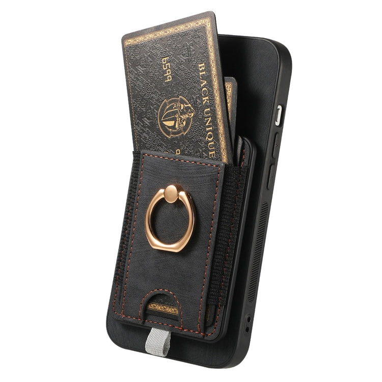 Retro Splitable Magnetic Card Bag Leather Phone Case, Series 4