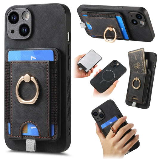 Retro Splitable Magnetic Card Bag Leather Phone Case, Series 6