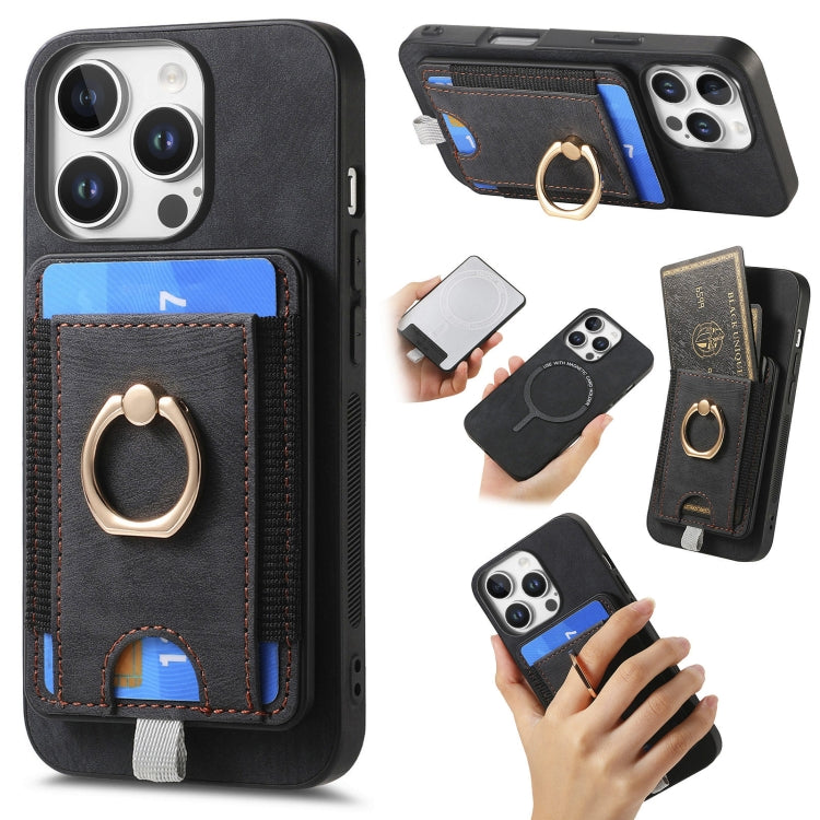 Retro Splitable Magnetic Card Bag Leather Phone Case, Series 5