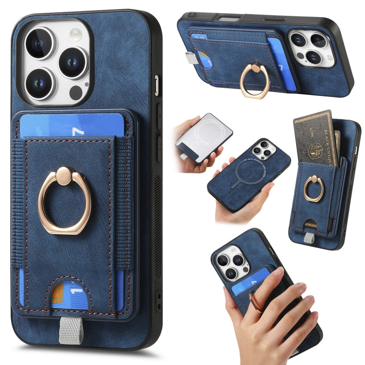 Retro Splitable Magnetic Card Bag Leather Phone Case, Series 5