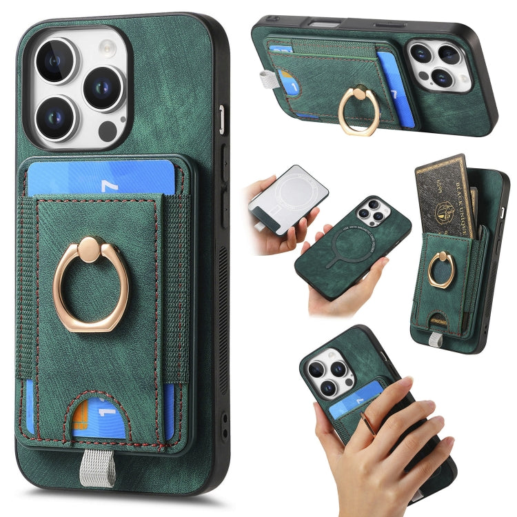 Retro Splitable Magnetic Card Bag Leather Phone Case, Series 3