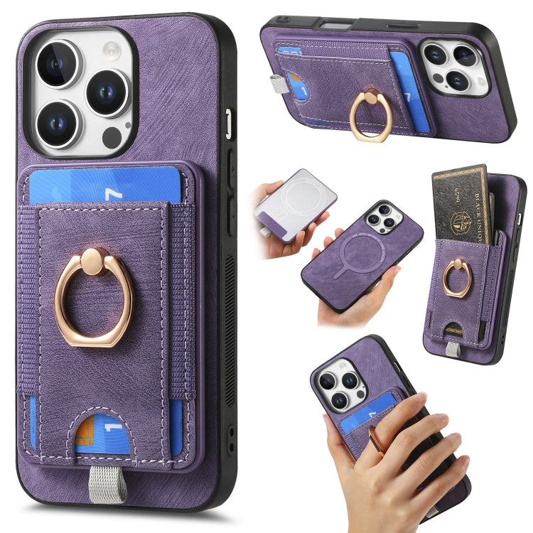 Retro Splitable Magnetic Card Bag Leather Phone Case, Series 3