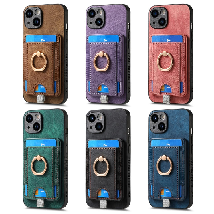 Retro Splitable Magnetic Card Bag Leather Phone Case, Series 5