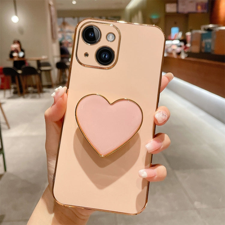 Electroplating Love Heart Holder TPU Phone Case, Series 5