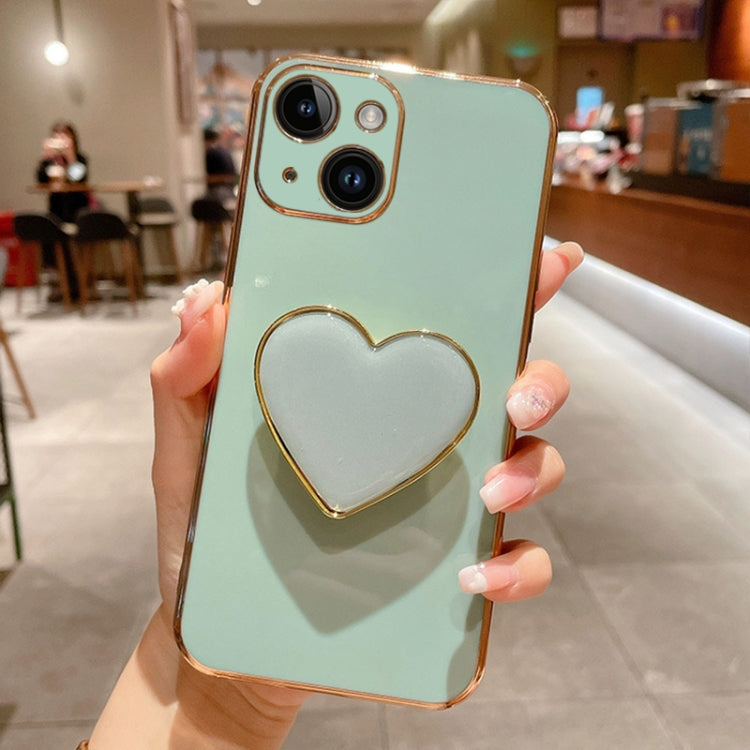 Electroplating Love Heart Holder TPU Phone Case, Series 5