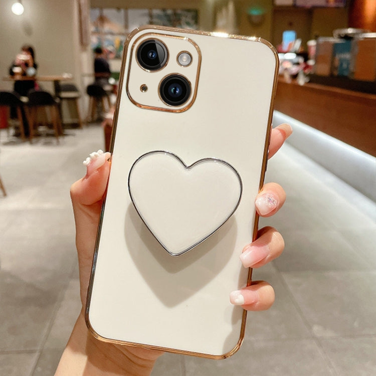 Electroplating Love Heart Holder TPU Phone Case, Series 2