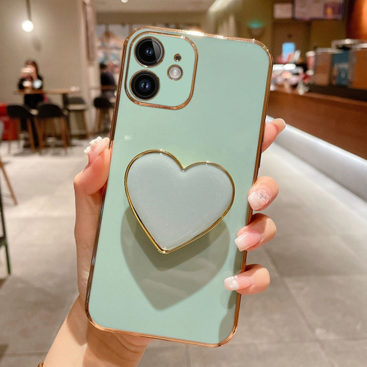 Electroplating Love Heart Holder TPU Phone Case, Series 1