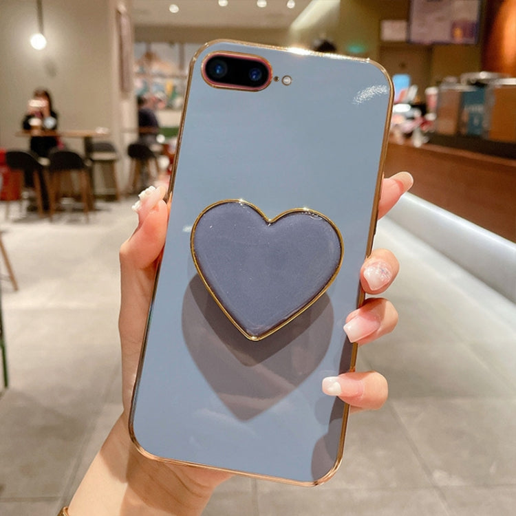 Electroplating Love Heart Holder TPU Phone Case, Series 5