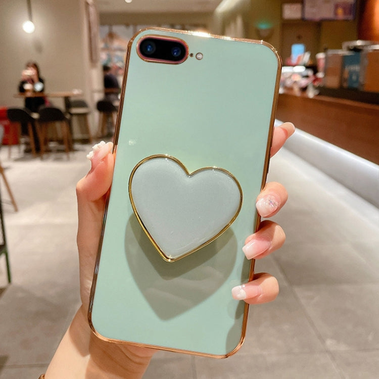 Electroplating Love Heart Holder TPU Phone Case, Series 5